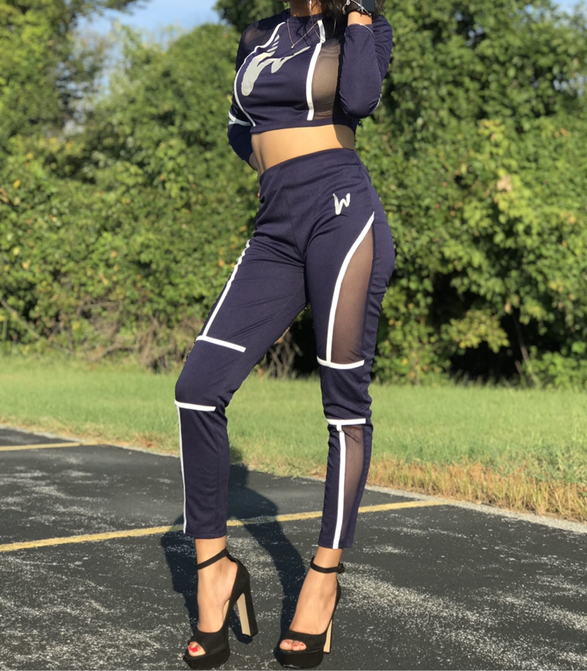 Women's reflective two piece set