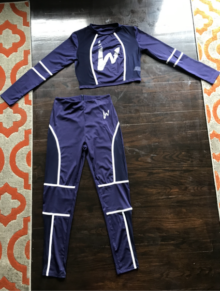 Women's reflective two piece set